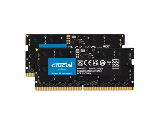 Crucial CT2K64G56C46S5 262pin SO-DIMM DDR5-5600 CL46-45-45 128GB