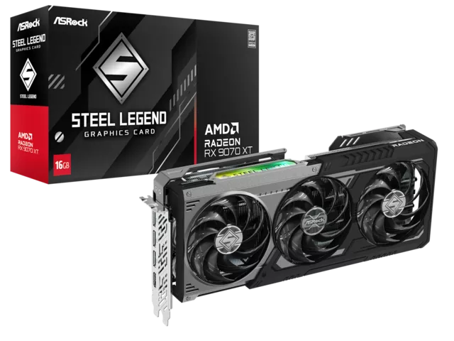 ASRock AMD Radeon RX 7800 XT Steel Legend 16GB OC RADEON RX 7800