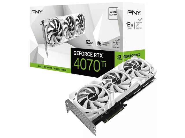 PNY PNY GeForce RTX 4070 Ti 12GB VERTO Triple Fan White Edition