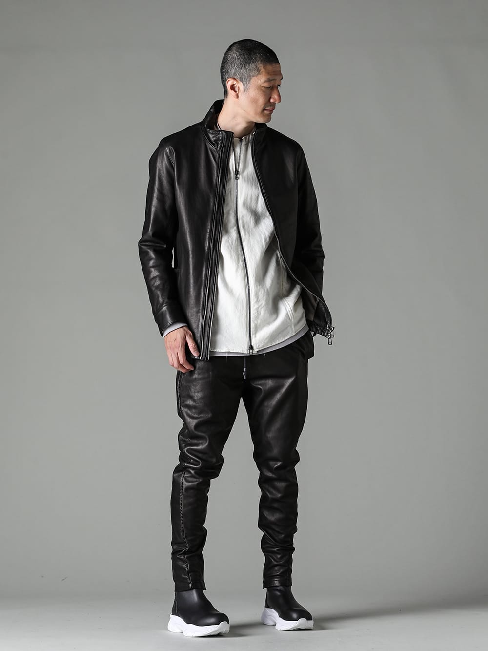 RIPVANWINKLE レザーレヴォリューションジャケット セットアップ