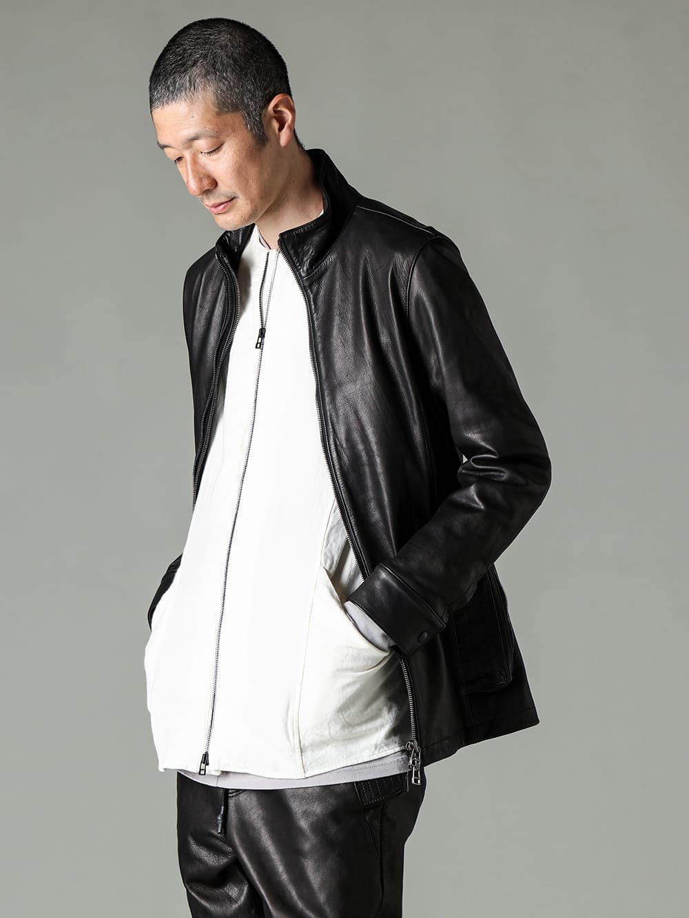 RIPVANWINKLE レザーレヴォリューションジャケット セットアップ