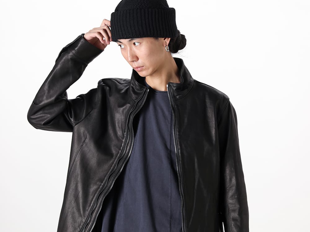 The Viridi-anne ワイドパンツ レザージャケットスタイル -FASCINATE