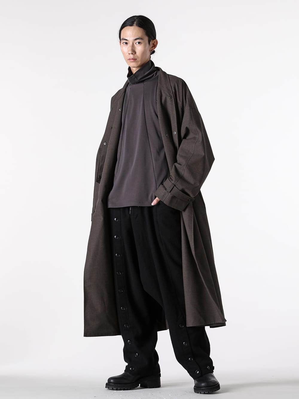 The Viridi-anne ノーカラーコート ウインタースタイル -FASCINATE