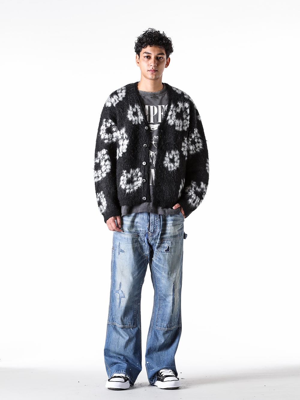 SAINT Mxxxxxx 2024-25AW DENIM TEARS コラボレーションカーディガン