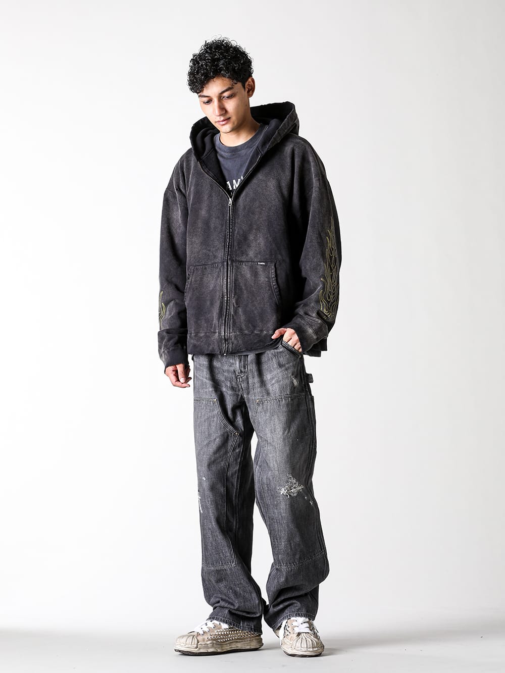 KAMIYA 24-25AW ブリーチドフーディ ペインターパンツスタイル -FASCINATE