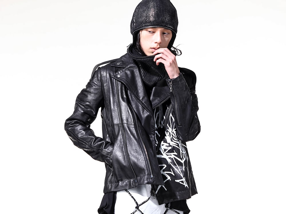 JULIUS 2025PS レザーライダースジャケット 春スタイリング -FASCINATE