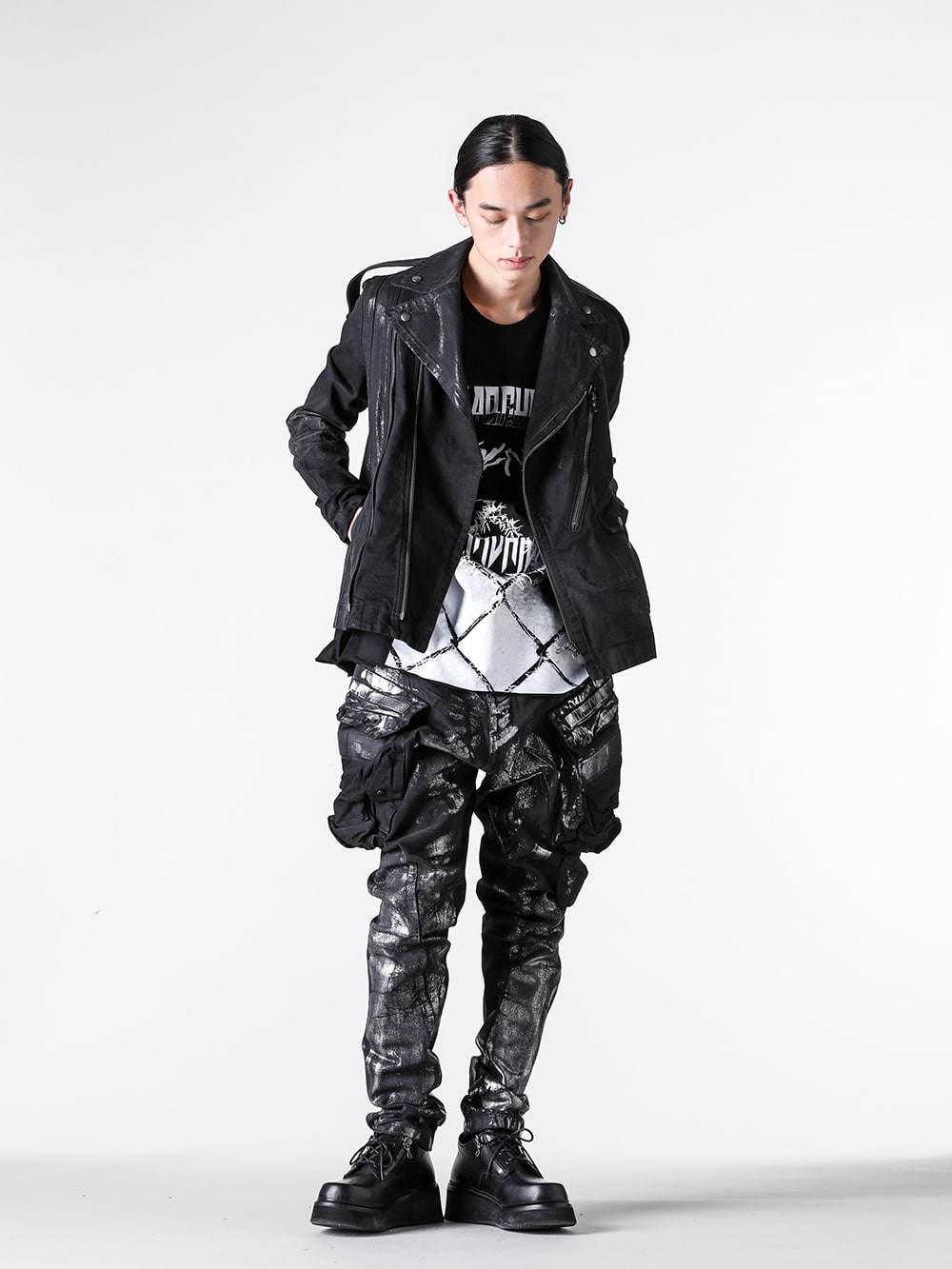 JULIUS 2025PS コーティングデニム 2カラースタイリング -FASCINATE