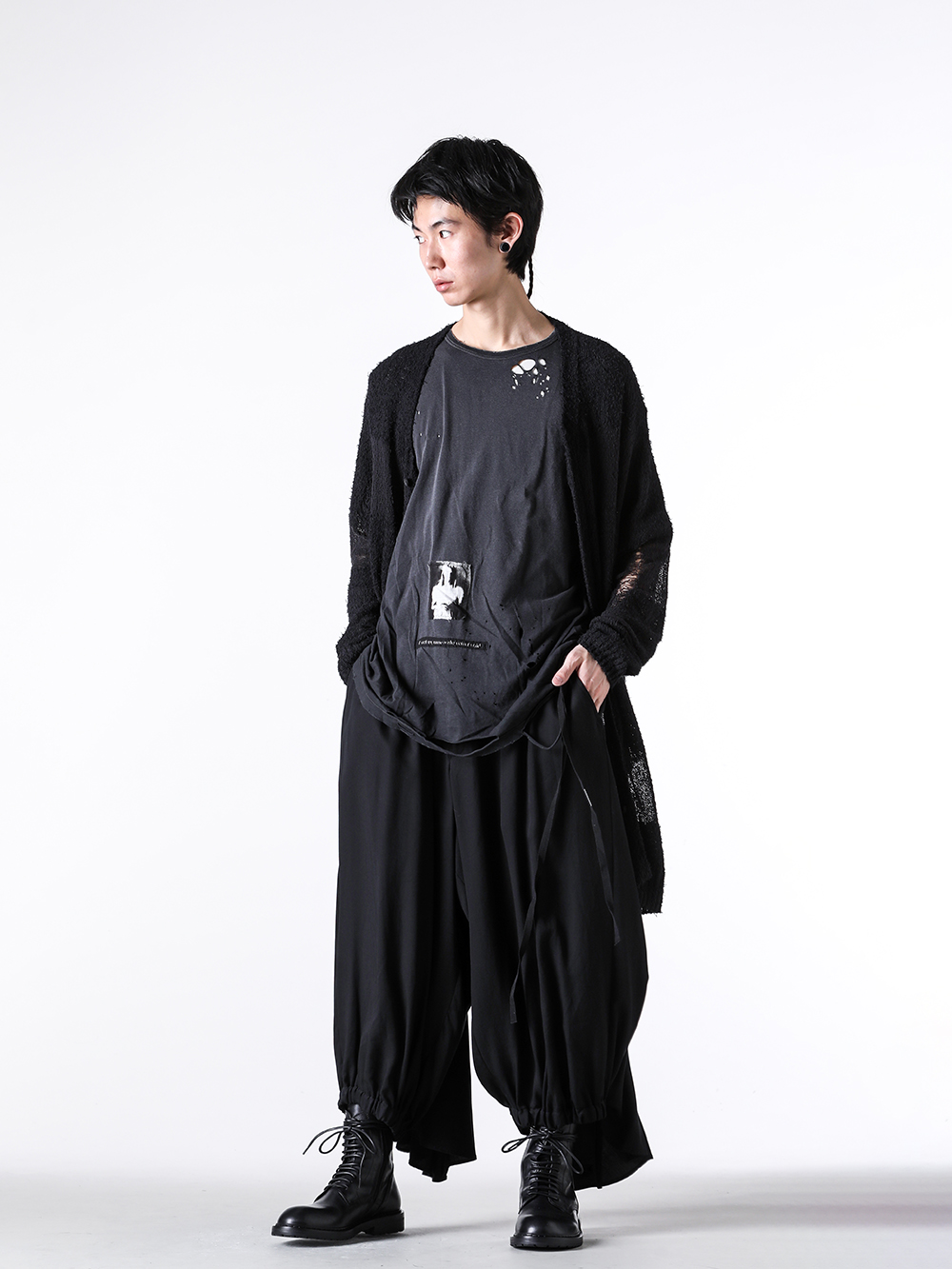Yohji Yamamoto POUR HOMME 25SS Long Cardigan x Signature Karasu