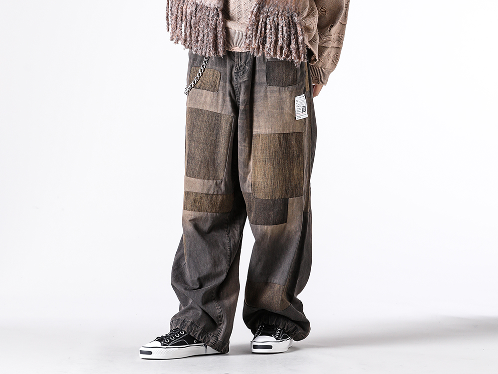 KAMIYA 25-26AW トライバルニット パッチワークパンツスタイル -FASCINATE