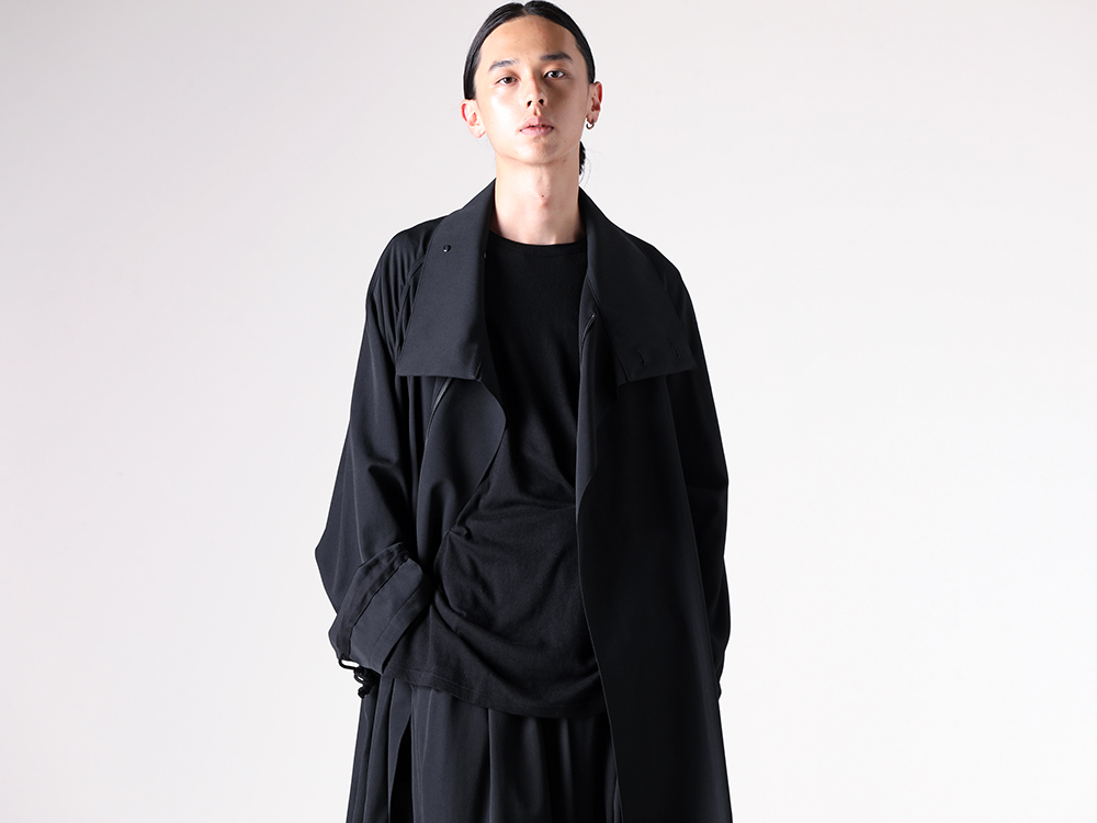 Yohji Yamamoto POUR HOMME 25-26AW クロスジッパーコート ミニマム