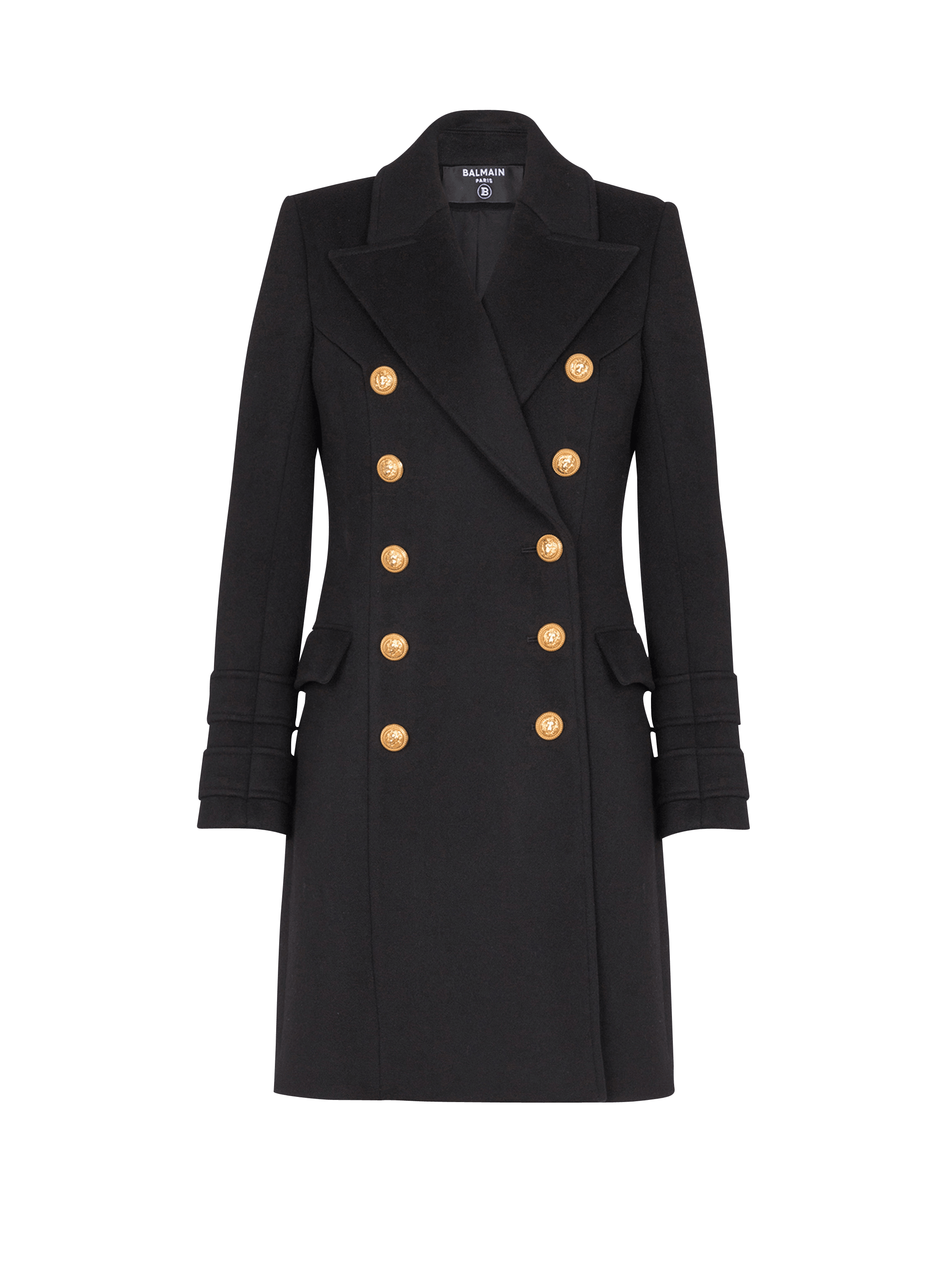 10-buttons wool and cashmere coat - Women | BALMAIN