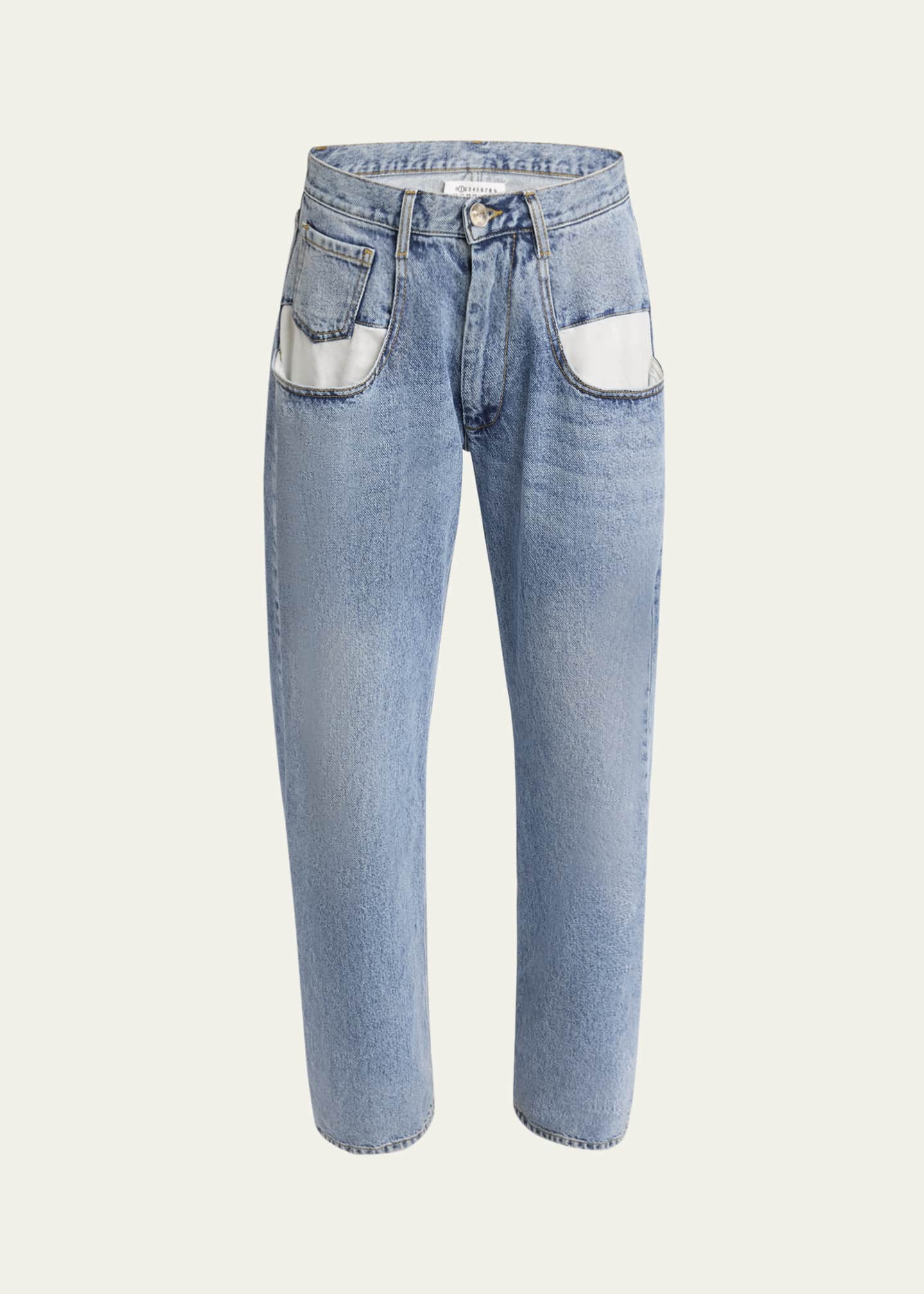 Maison Margiela 5-Pocket Wide-Leg Denim Pants - Bergdorf Goodman