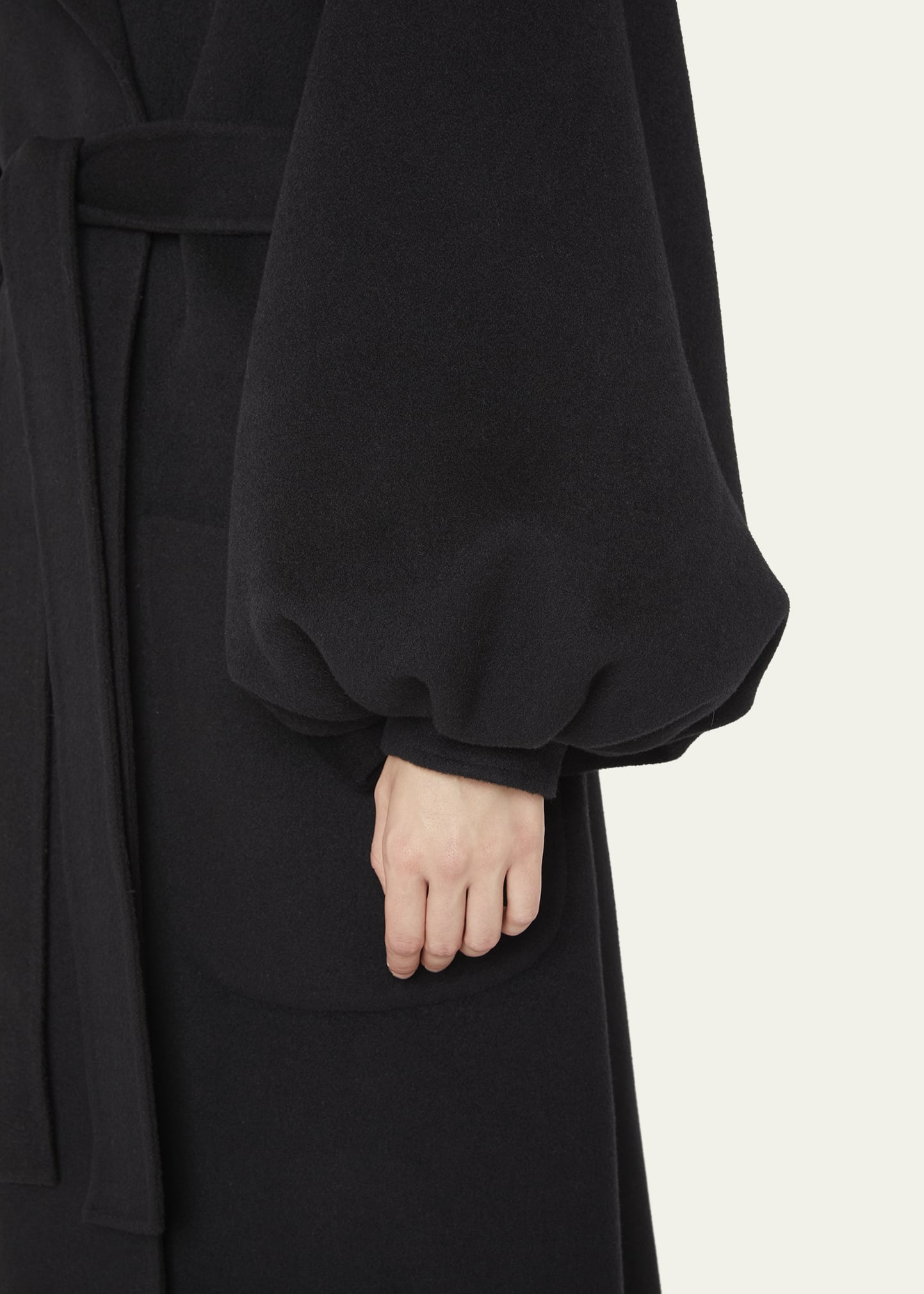 Ulla Johnson Eisa Long Balloon Sleeve Wool Coat - Bergdorf Goodman