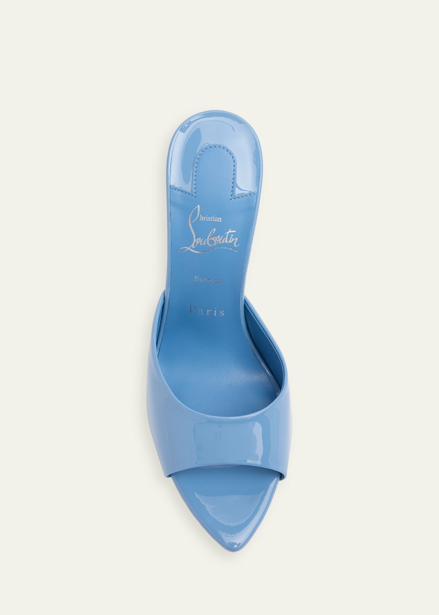 Christian Louboutin 100mm Miss Z Leather Mule Sandals - Bergdorf