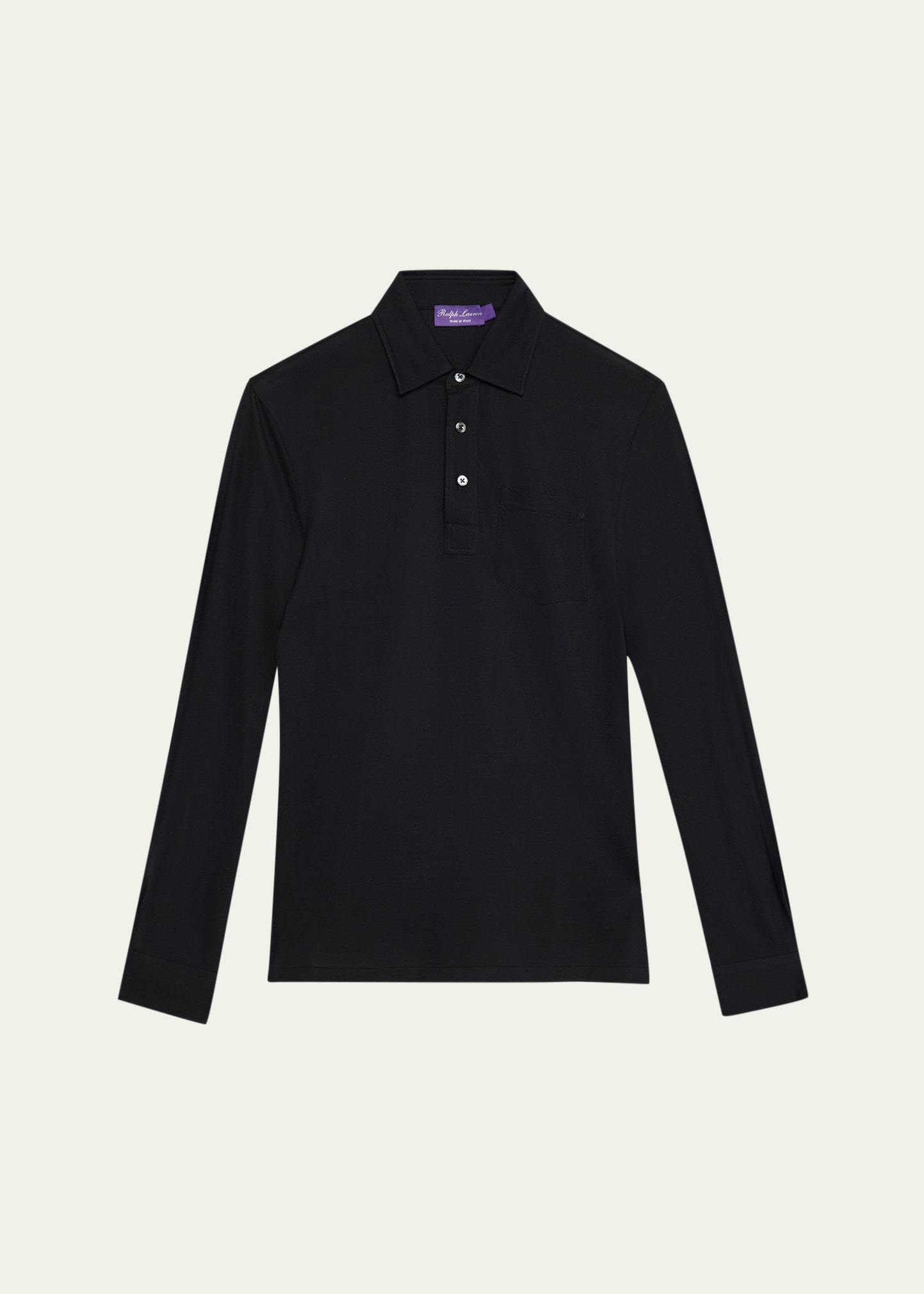 Ralph Lauren Purple Label Men's Cotton and Cashmere Long-Sleeve