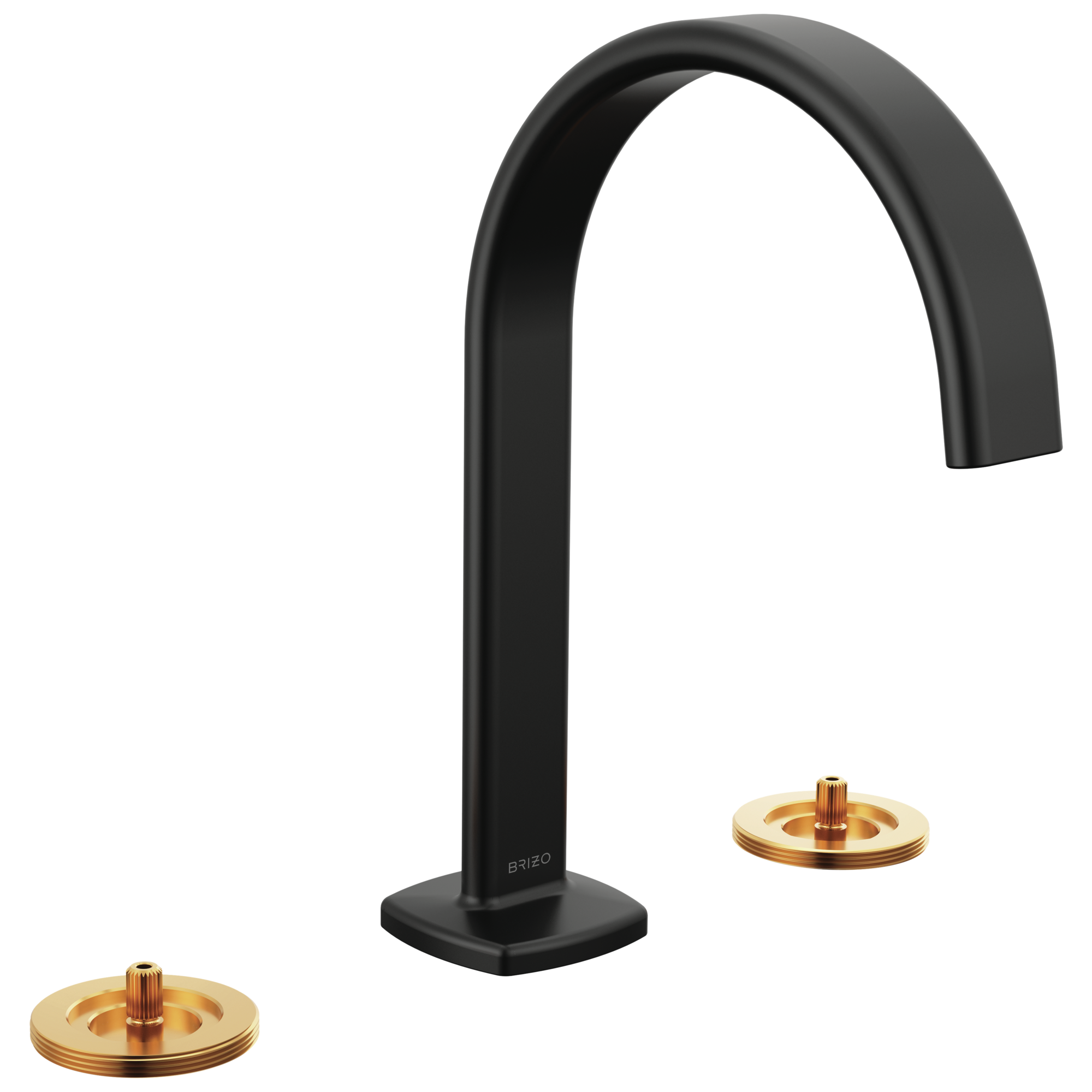 Allaria® | Widespread Lavatory Faucet with Arc Spout - Less Handles