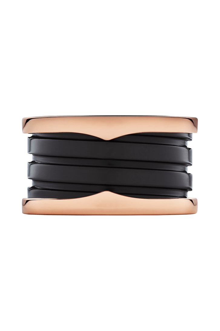 ピンクゴールド, セラミック ビー・ゼロワン リング AN855563 | ブルガリ