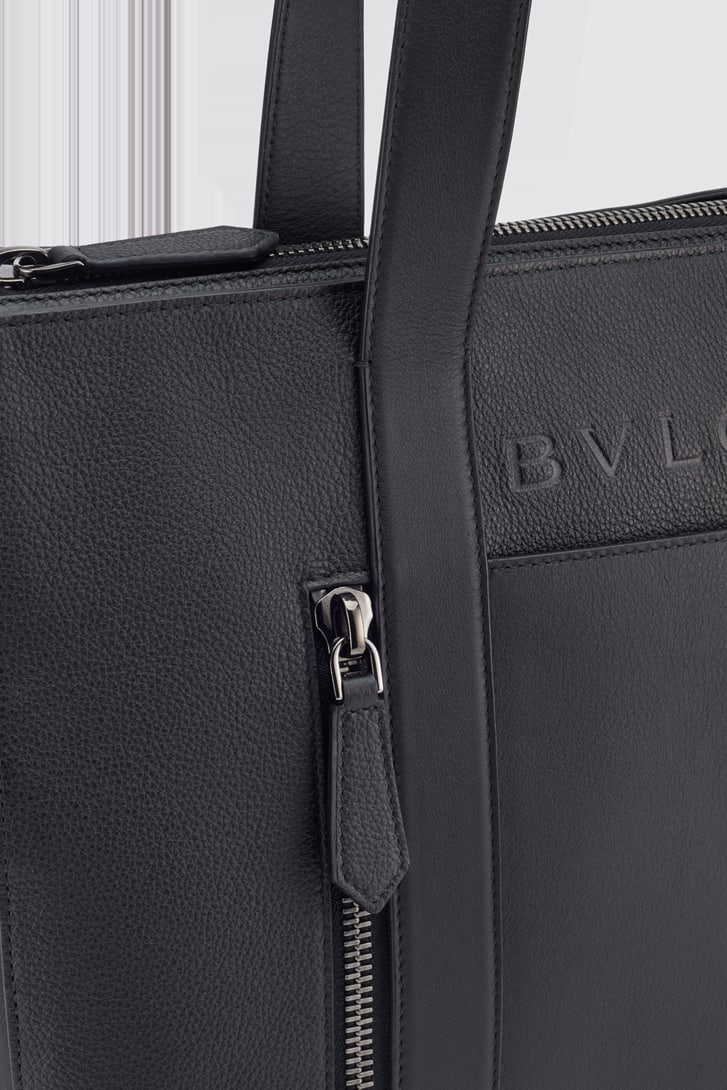 ブラック カーフレザー ブルガリ マン トート 291919 | ブルガリ
