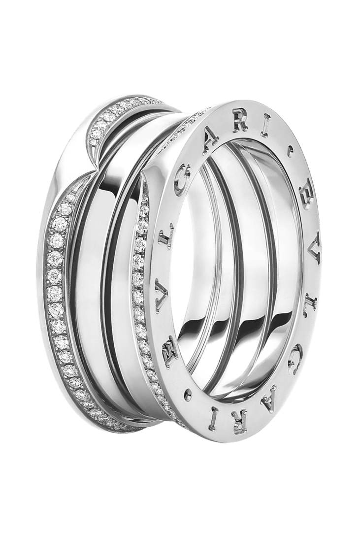 ホワイトゴールド ビー・ゼロワン リング に 0.51 カラット