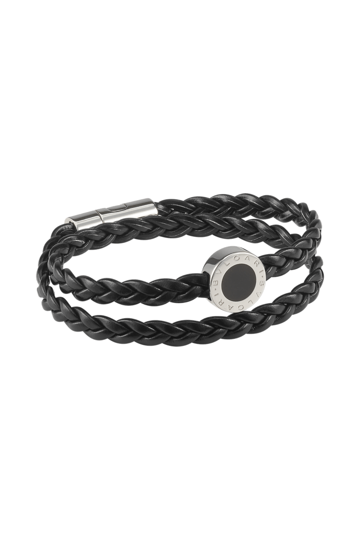 ブルガリ・ブルガリ マン レザーブレスレット Calf Leather 294777