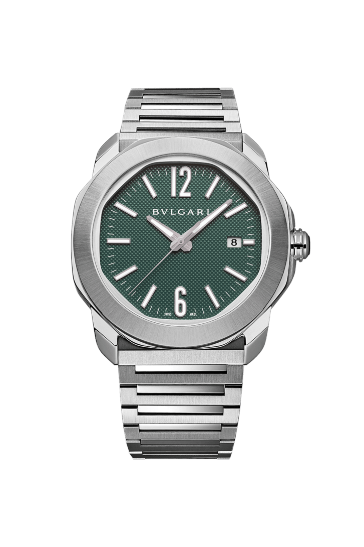 スティール オクト ローマ ウォッチ グリーン 104091 | ブルガリ