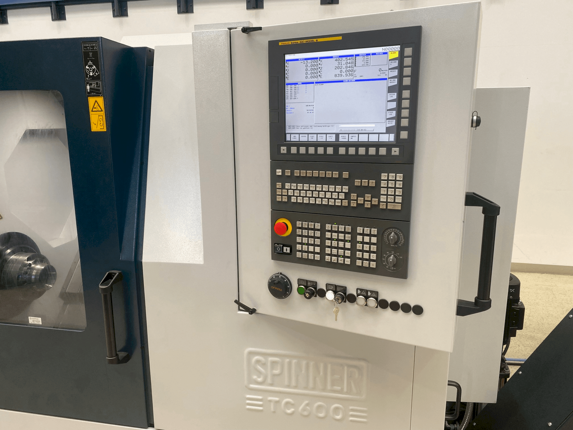 Teknik veri sayfası - Spinner TC600-65 SMCY Ikinci el makineler