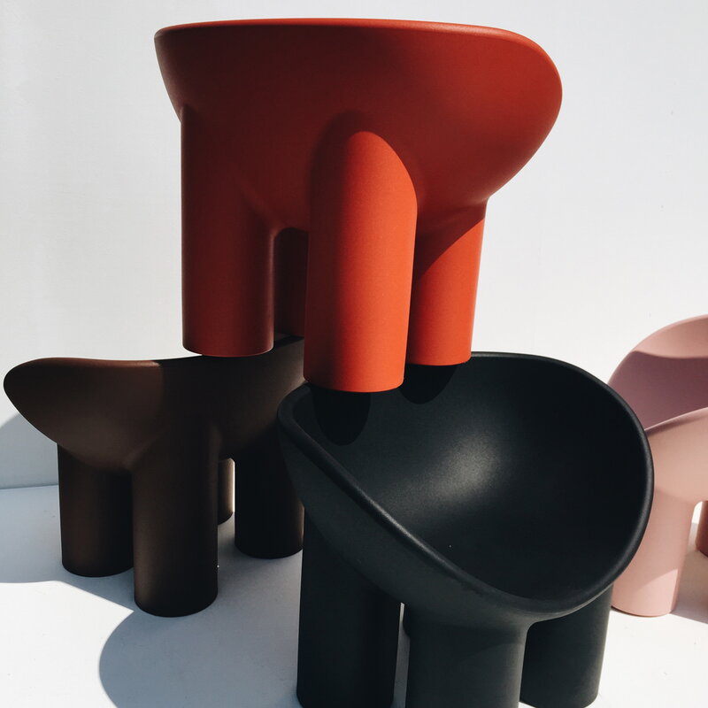 Driade Roly Poly armchair, recycled plastic, black | Finnish