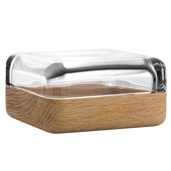 Iittala Vitriini box 108 x 108 mm, blue - oak | Pre-used design