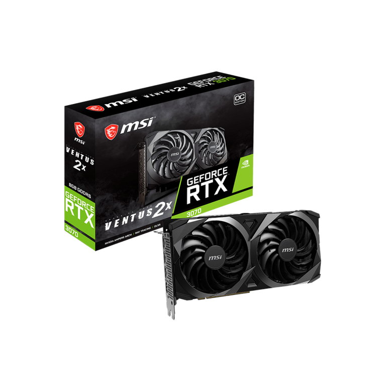 MSI GeForce RTX 3070 Ventus 2X 8G OC LHR Graphics Card G3070V2XCL