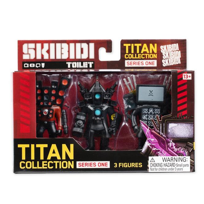 Skibidi Toilet Titan Collection Series One 3-Pack Action Figure
