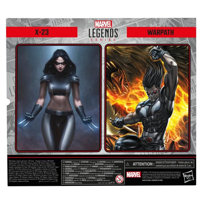 Hasbro Marvel Legends Series X-Force X-23 and Warpath 6-in Action