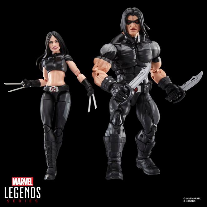 Hasbro Marvel Legends Series X-Force X-23 and Warpath 6-in Action