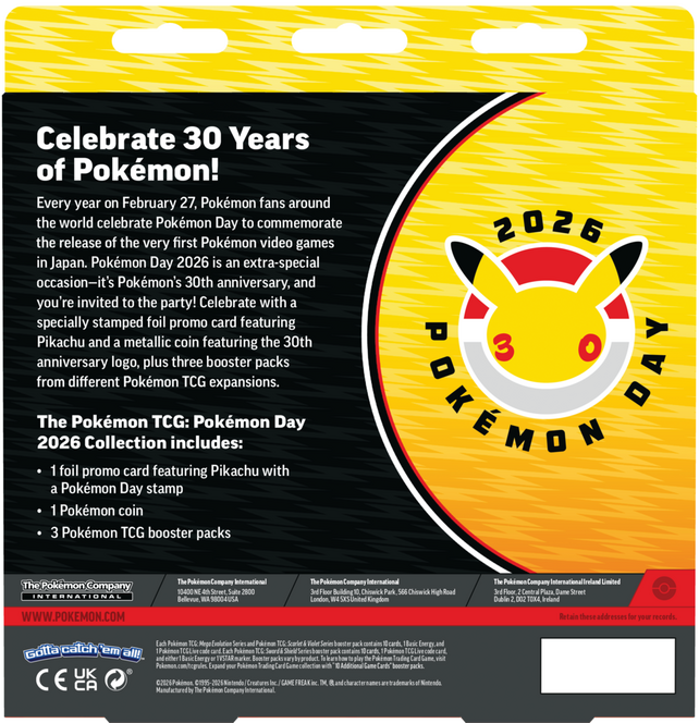 Pokemon Trading Card Game: Pokemon Day 2026 Collection | GameStop