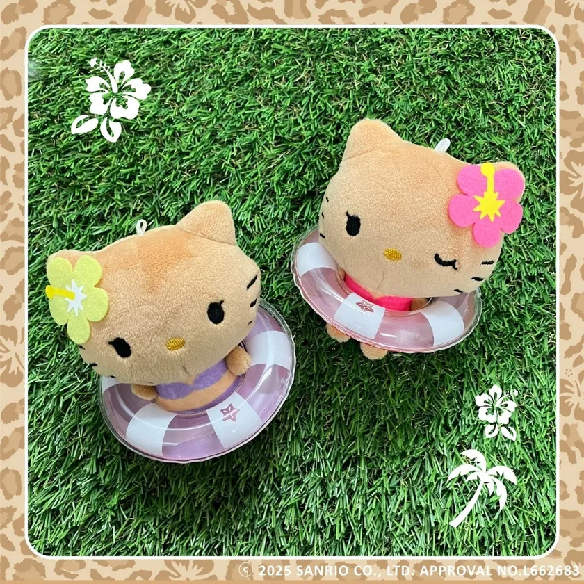 限定】日焼けキティがギャル姿で登場！ニコぬいキーホルダー全種