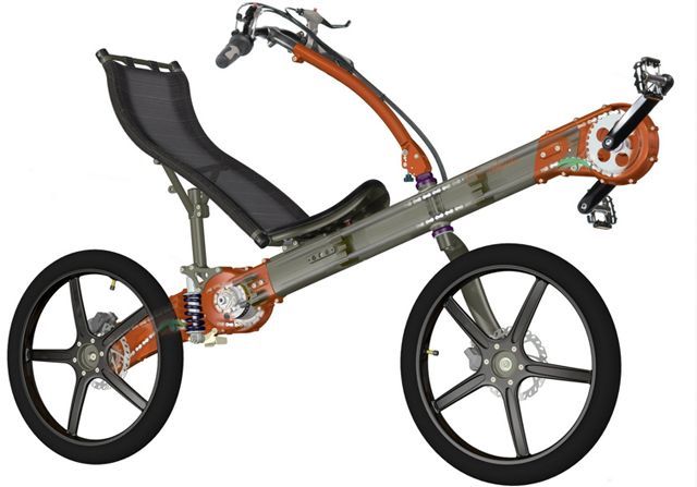 モーター搭載のリカンベント、Flevobike Technology「E-GreenMachine