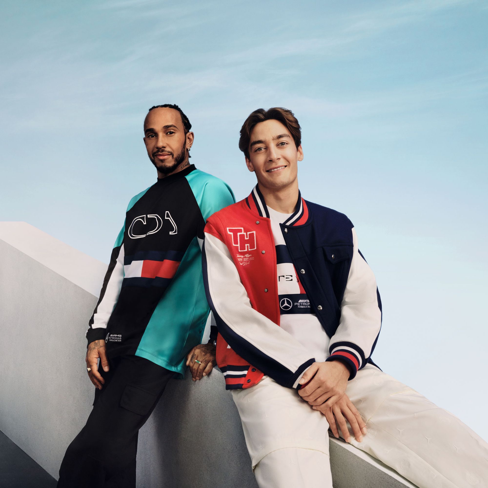 トミー ヒルフィガーとメルセデス AMG・ペトロナス・フォーミュラワン
