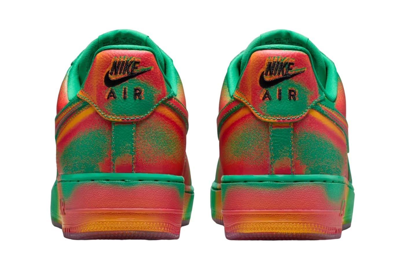 ナイキ「エア フォース 1 “Stadium Green/Laser Orange”」はヒート