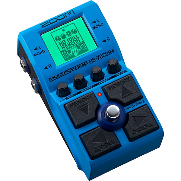 Zoom MS-70CDR+ MultiStomp Chorus/Delay/Reverb Effects Pedal Blue