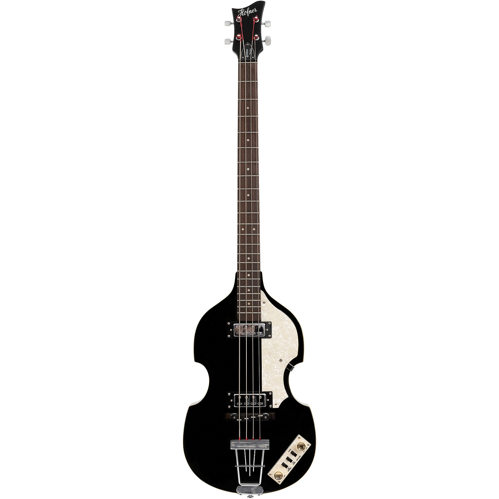 Hofner Ignition Series Short-Scale Violin Bass Guitar - Black