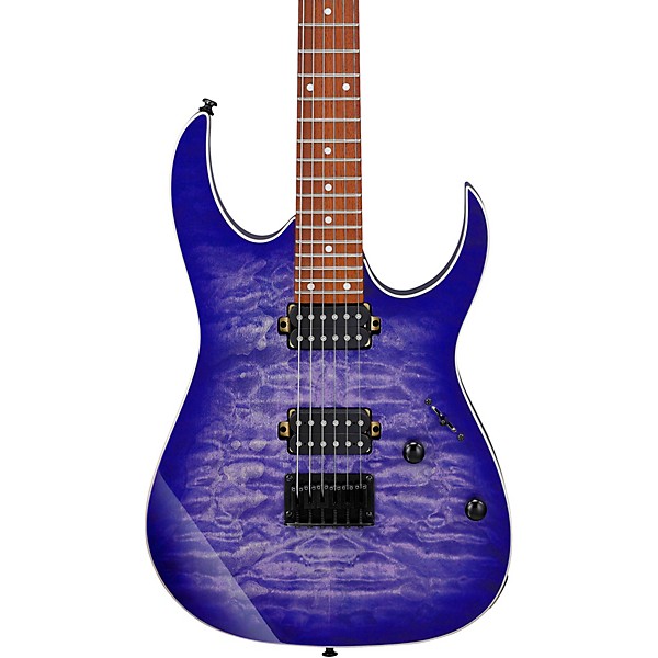 Ibanez RG421QM Quilted Maple Top Electric Guitar Cerulean Blue