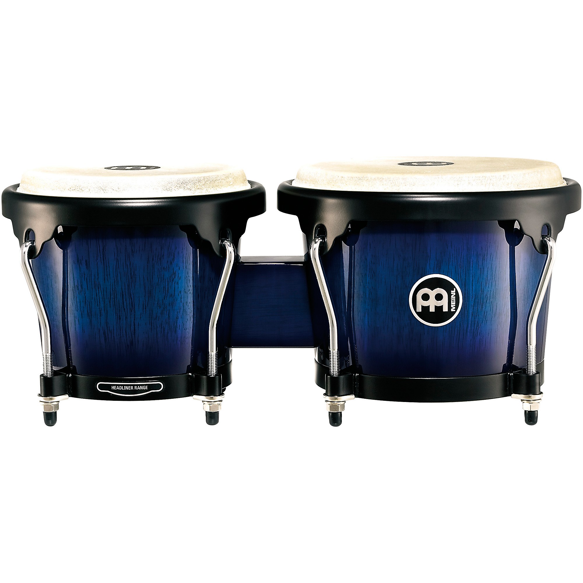 MEINL Headliner Wood Bongos With Ocean Blue Burst Finish | Guitar
