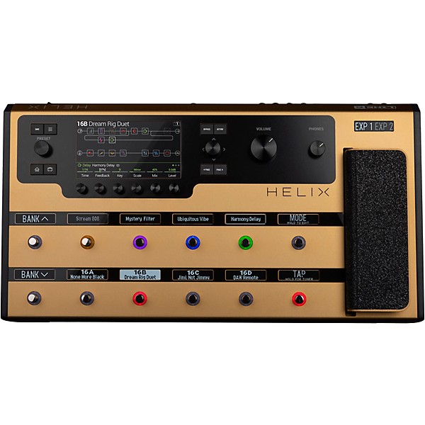Line 6 Helix Limited-Edition Multi-Effects Guitar Pedal Gold