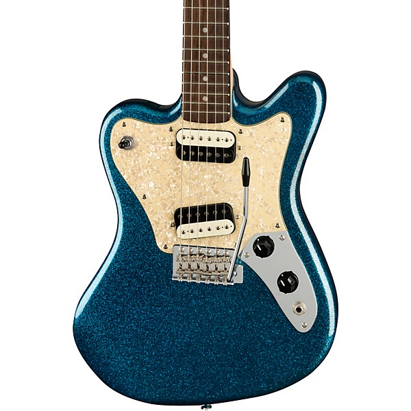 Squier Paranormal Series Super-Sonic Electric Guitar Blue Sparkle