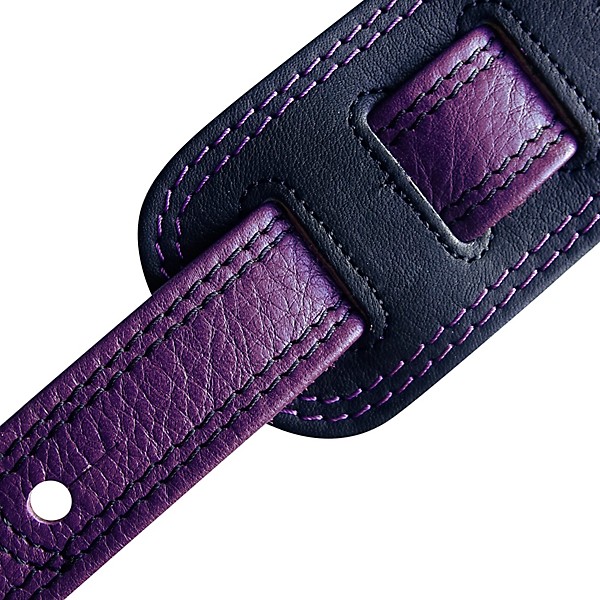 RICHTER Springbreak I Nappa Guitar Strap Black/Violet 2.75 in