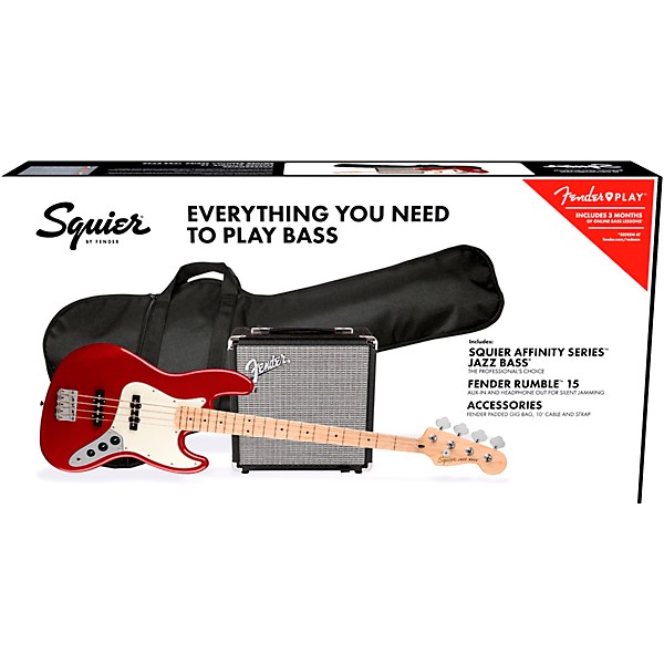 Squier Affinity Jazz Bass Limited-Edition Pack With Fender Rumble