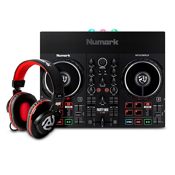 Open Box Numark Party Mix Live DJ Controller Bundle With