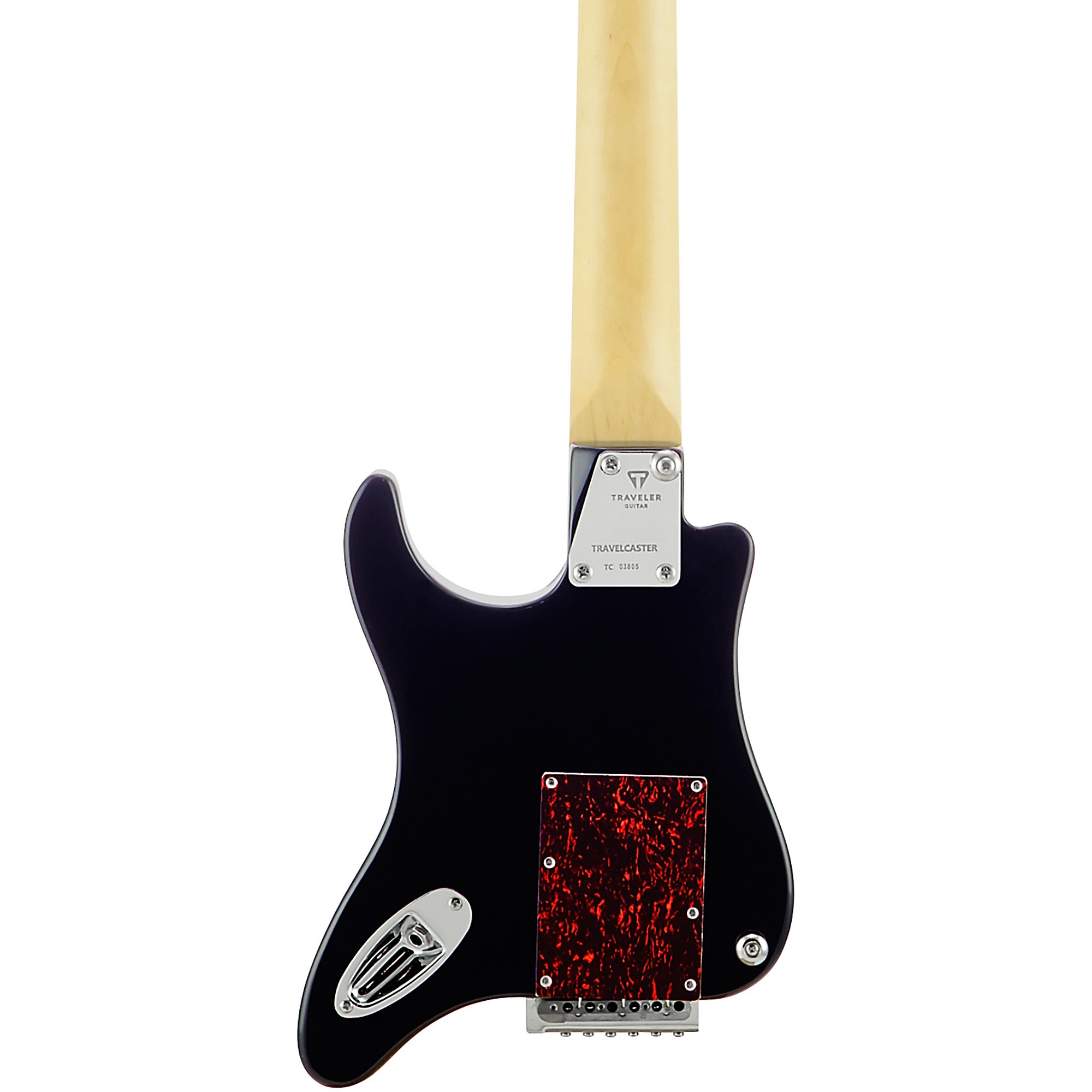 Traveler Guitar Travelcaster Deluxe Electric Guitar Black Gloss