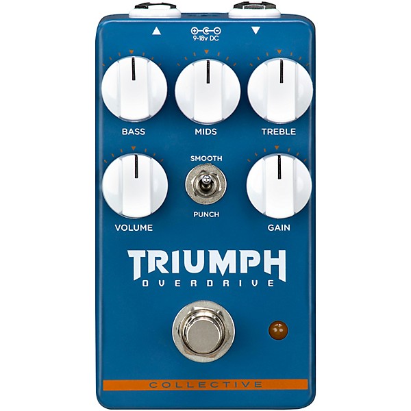 Wampler Collective Triumph Overdrive Effects Pedal Blue | Guitar
