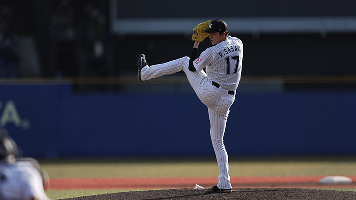 佐々木朗希、史上初の2試合連続完全試合へあと3人 8回までパーフェクト