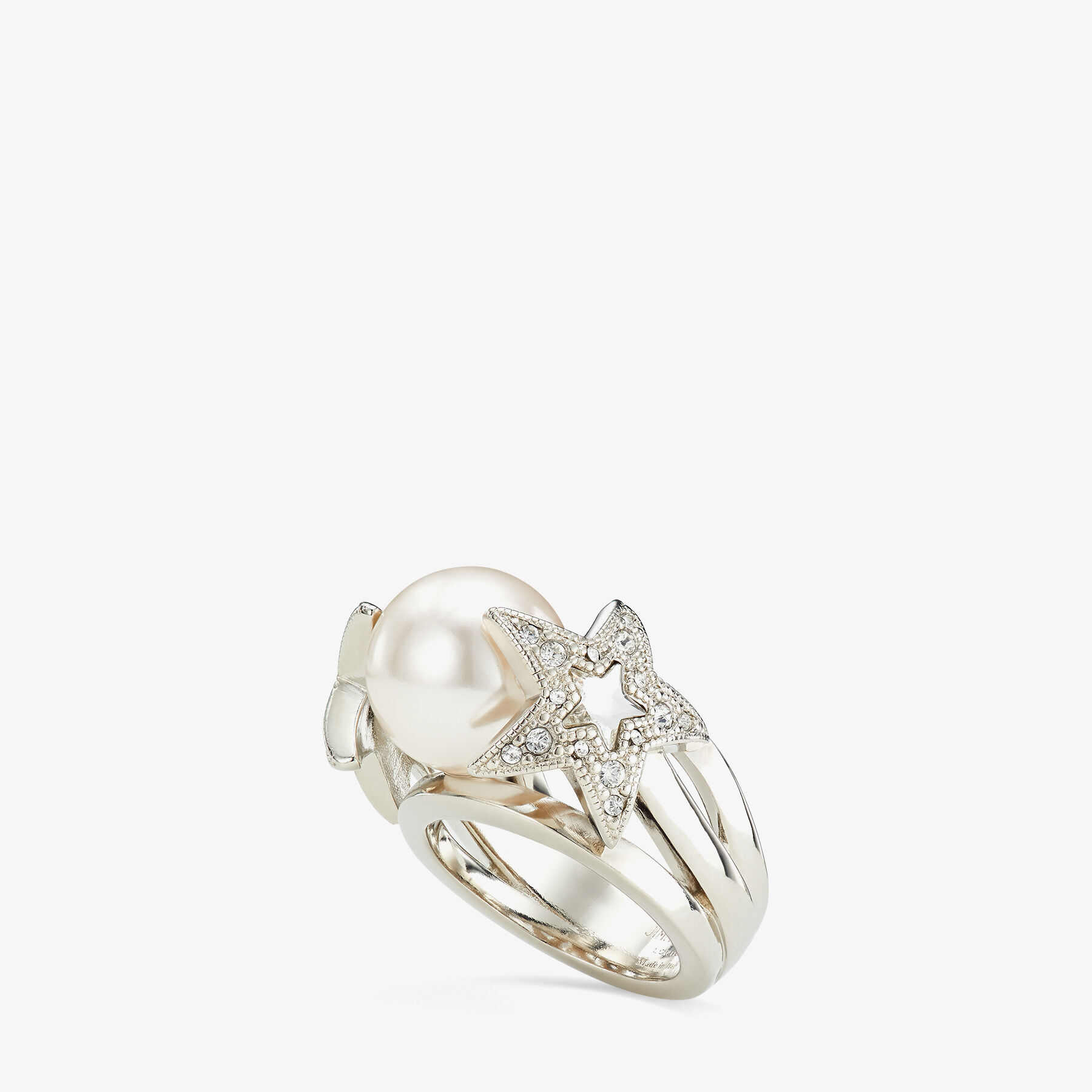 スワロフスキークリスタル付き シルバーフィニッシュメタルスター X